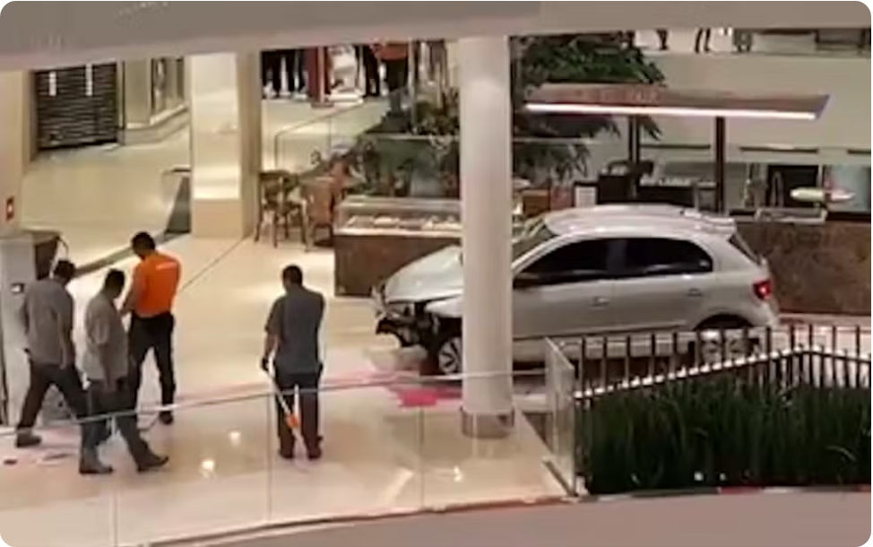 O Caso do Carro que Invadiu o Shopping Flamboyant em Goiânia