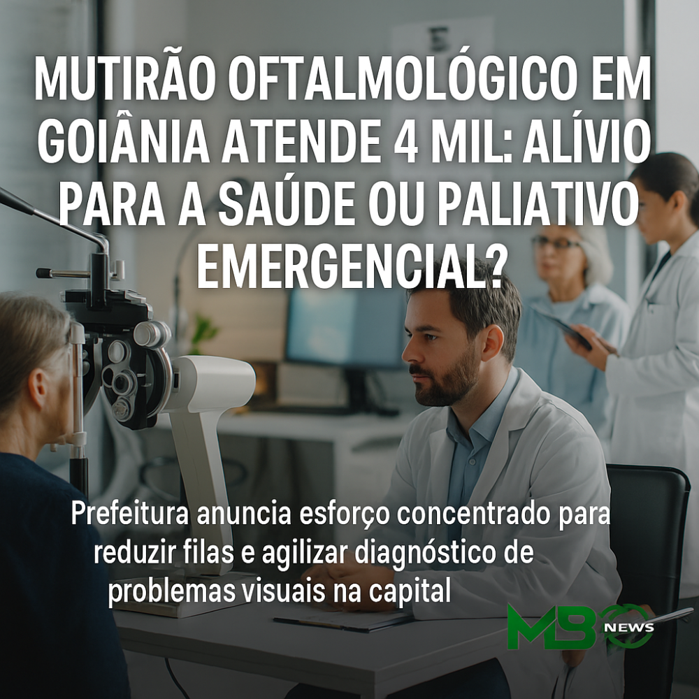 Mutirão oftalmológico em Goiânia atende 4 mil pessoas: alívio para a saúde ou paliativo emergencial?