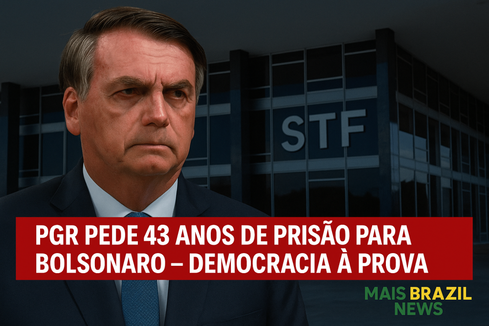 PGR pede condenação de Bolsonaro a mais de 43 anos de prisão