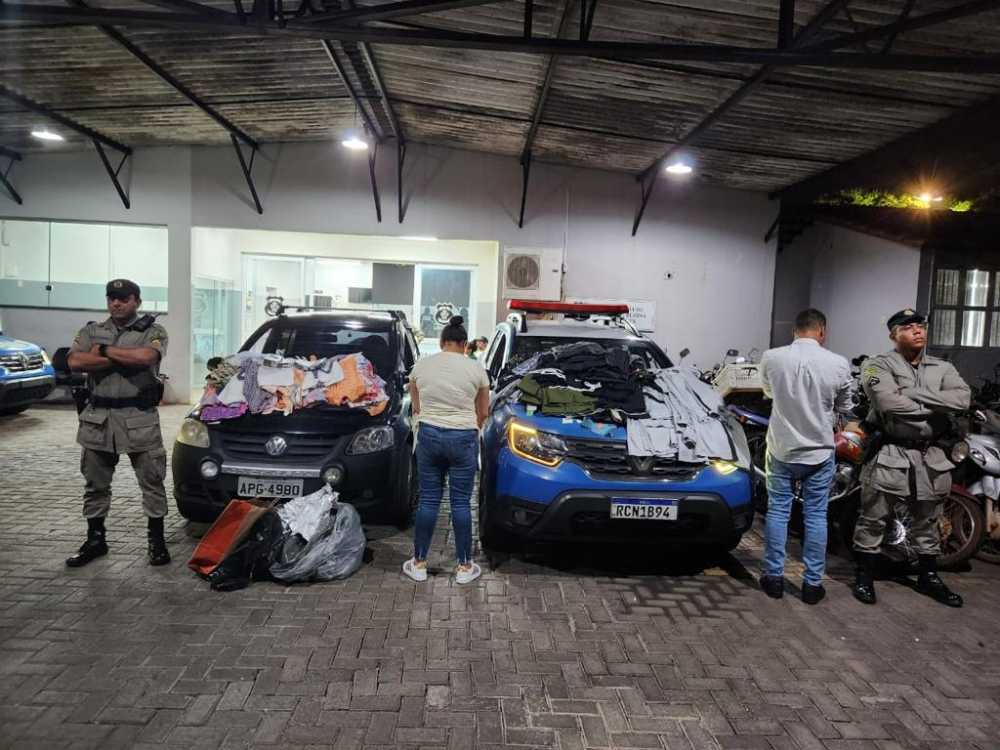 PMGO prende grupo do Rio de Janeiro suspeito de furtar lojas de roupas em Goiânia