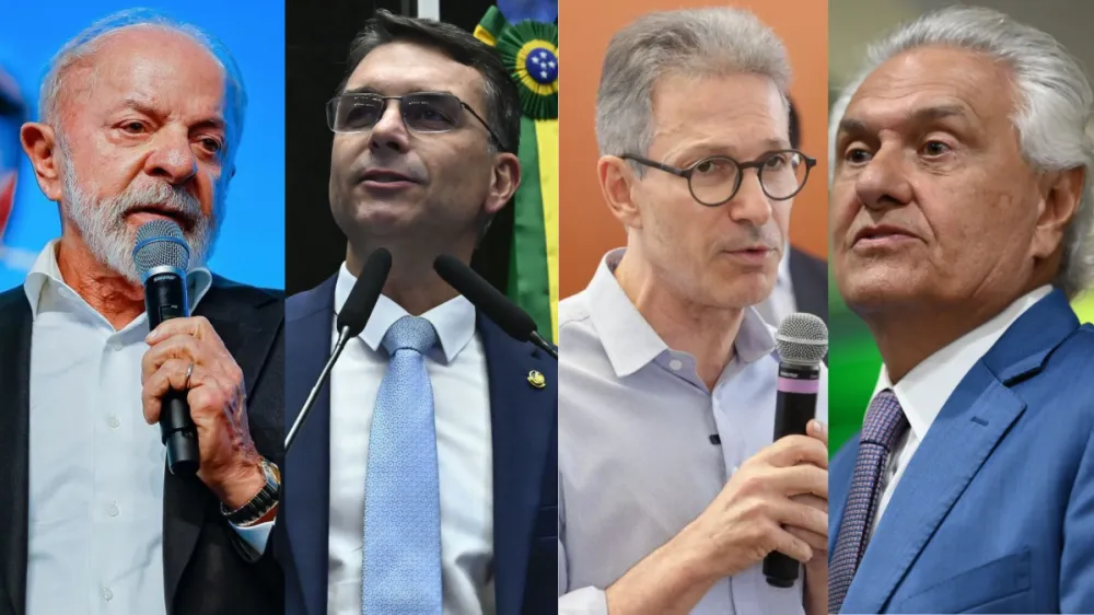 Lula empata tecnicamente com Flávio Bolsonaro, Zema e Caiado em cenários de segundo turno