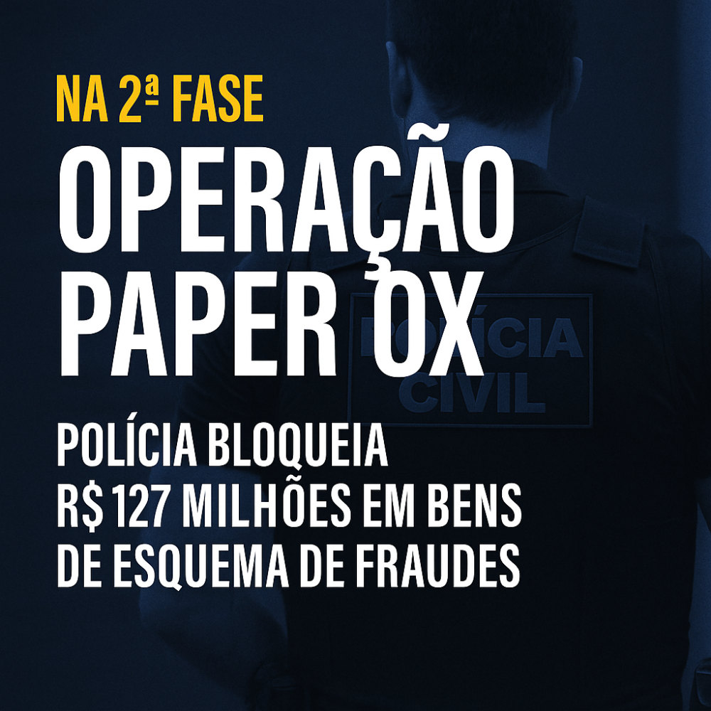 Operação Paper Ox: Polícia Civil bloqueia R$ 127 milhões e mira fraudes no agronegócio goiano