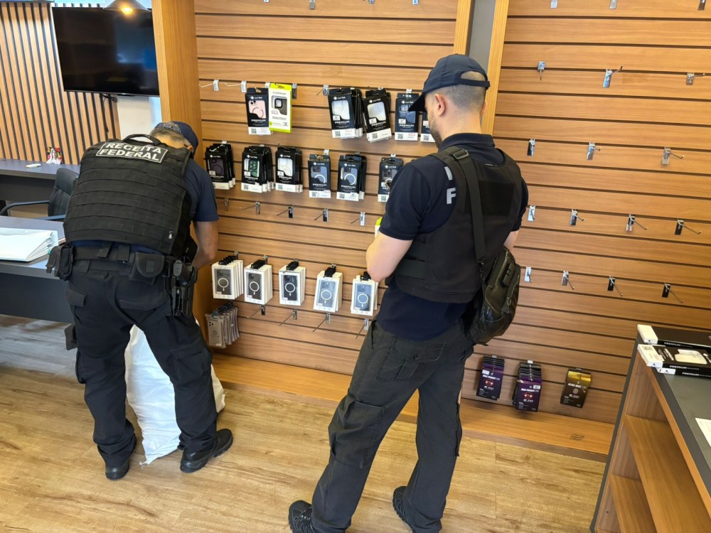 Polícia Federal e Receita Federal reprimem comércio ilegal de produtos eletrônicos nos Estados de GO, TO, MT e AM