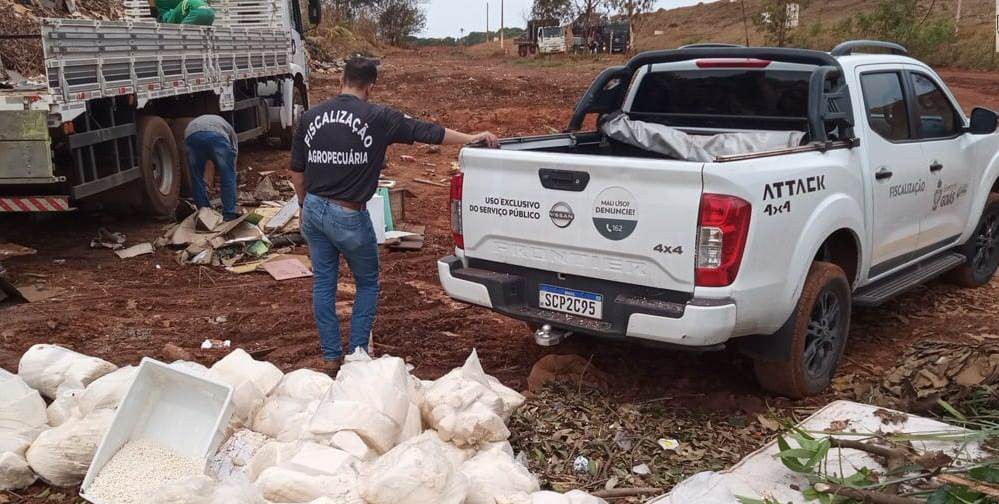 Fiscalização da Agrodefesa e Polícia Militar apreende 880 quilos de queijos ralados impróprios para consumo em Anápolis