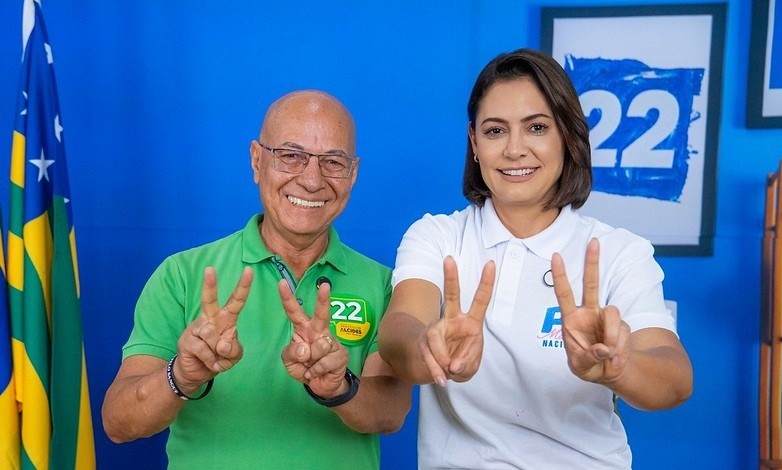 Aparecida de Goiânia: Michelle Bolsonaro declara apoio para Professor Alcides