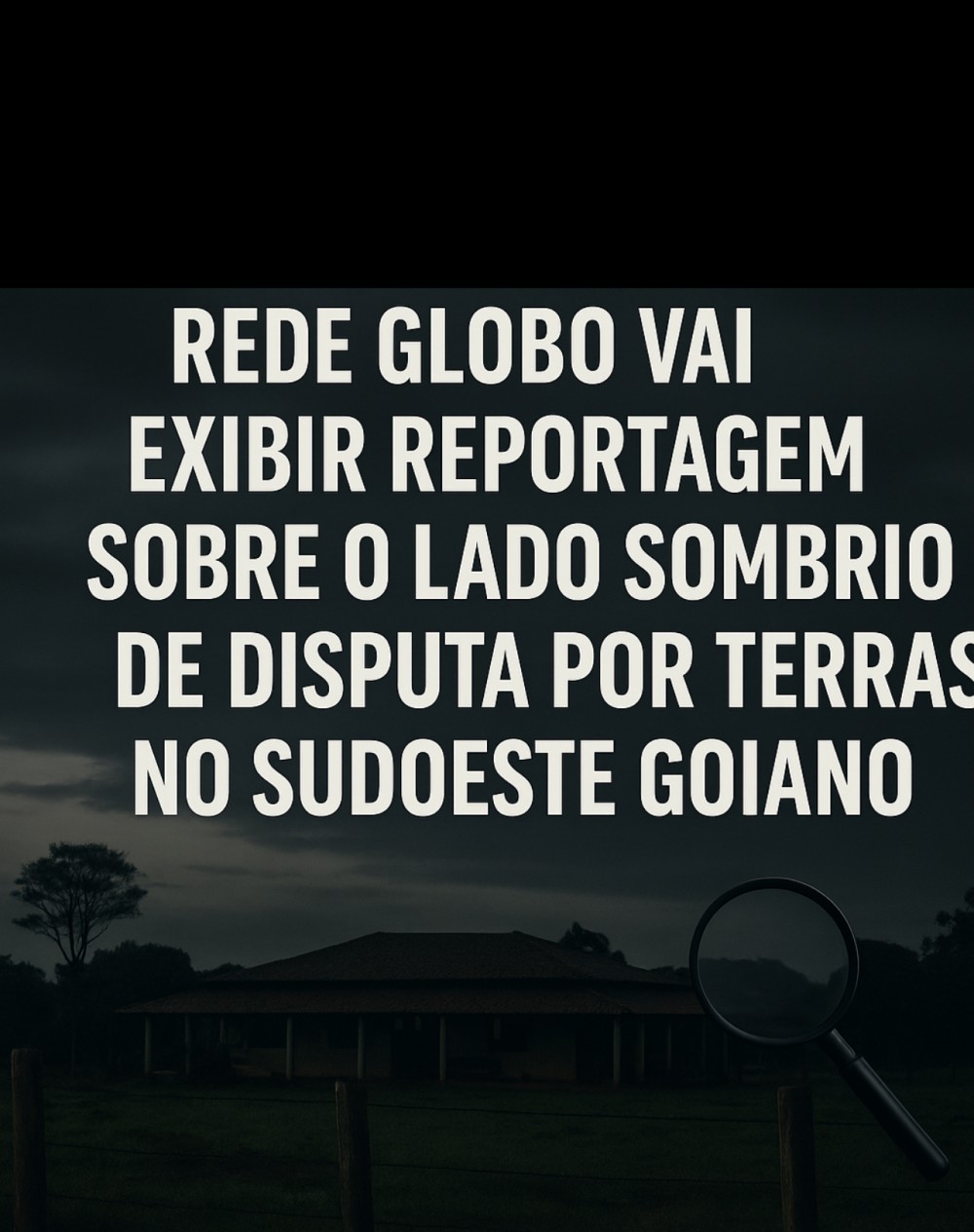 Rede Globo vai expor o lado sombrio de disputa judicial por fazenda no Sudoeste Goiano