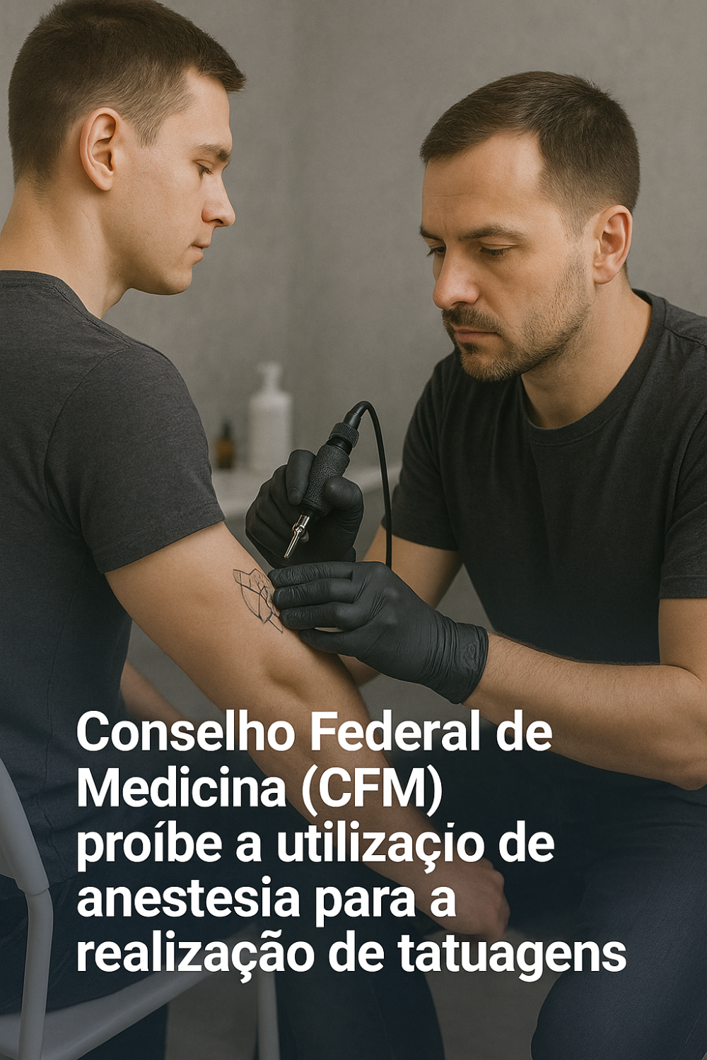 Conselho Federal de Medicina proibiu a utilização de anestesia para a realização de tatuagens
