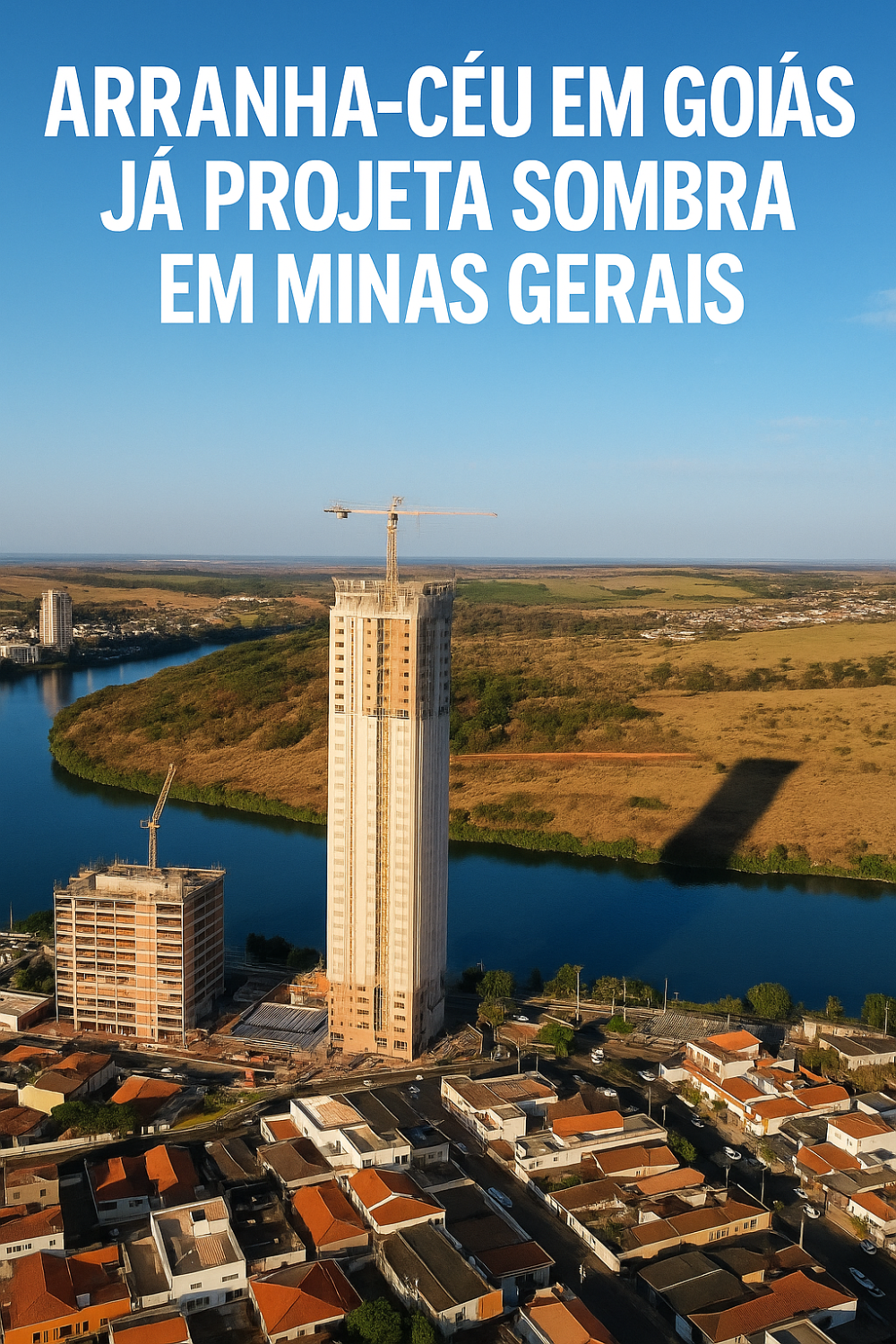 Prédio Construído em Goiás Já Está Fazendo Sombra em Minas Gerais